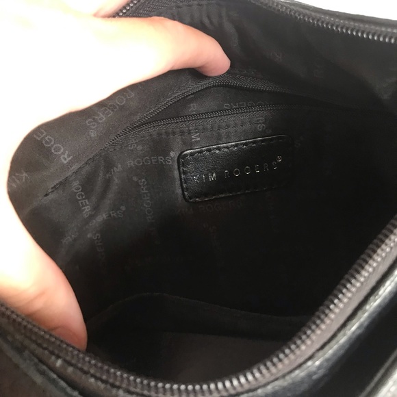 Kim Rogers Black Shoulder Bag w/ Silver Accents - Picture 14 of 14